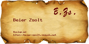 Beier Zsolt névjegykártya
